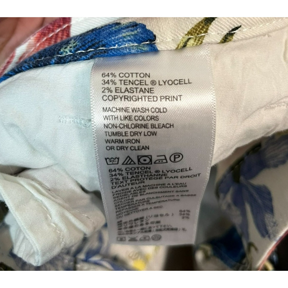 Tommy Bahama Eros Botanical Ankle Crop Jeans Size 16