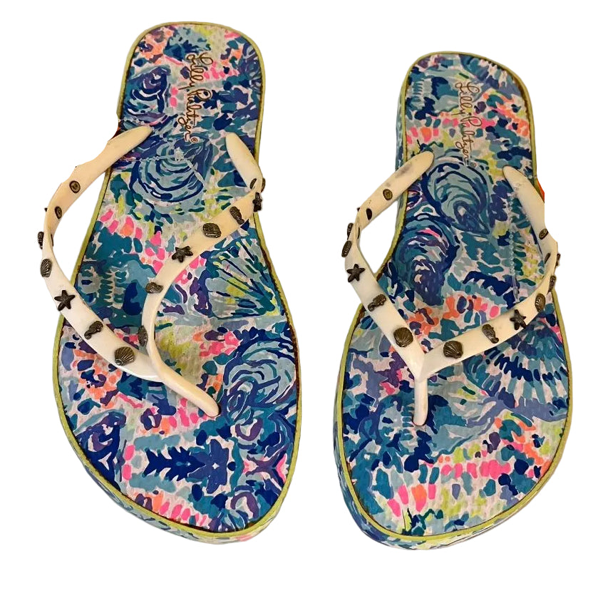 Lilly Pulitzer Flip Flop Sandals Size 9/10