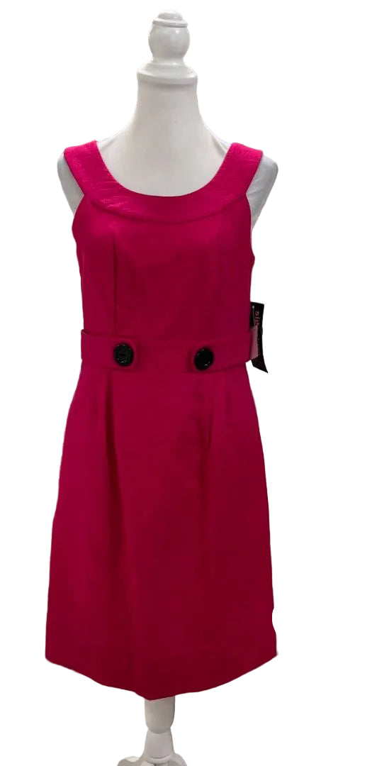 NWT Signature by Robbie Bee Dark Pink Sleeveless Dress Size 6