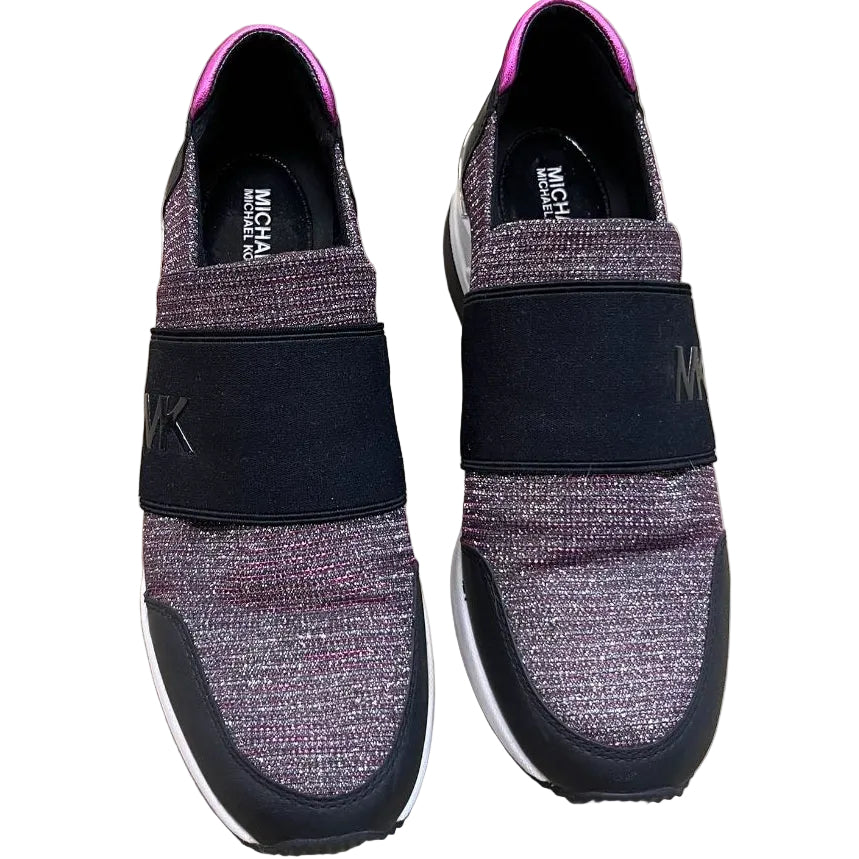 Michael Kors Felix Glitter Chain Mesh Trainer Size 8