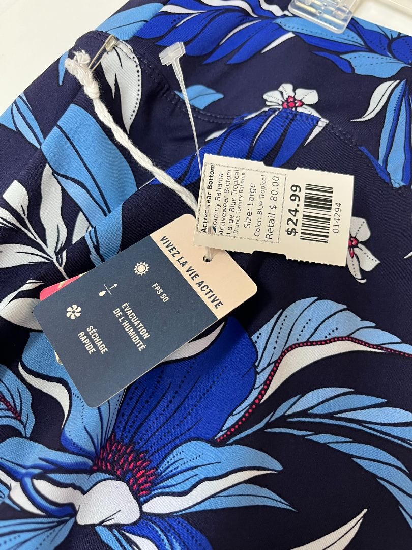 Blue Tropical Activewear Skort by Tommy Bahama
