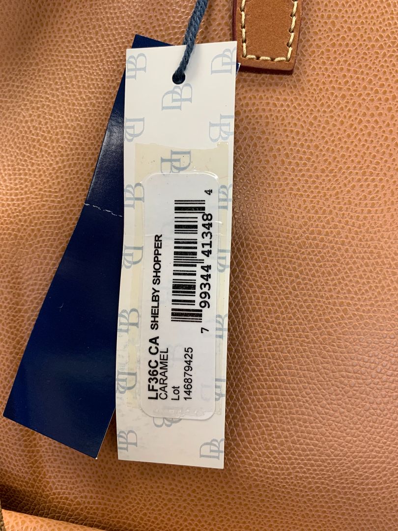 Dooney & Bourke Shelby Shopper Carmel & Praline Tote NEW