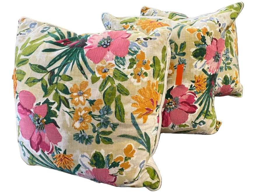 Embroidered 20 X 20 Square Pillow