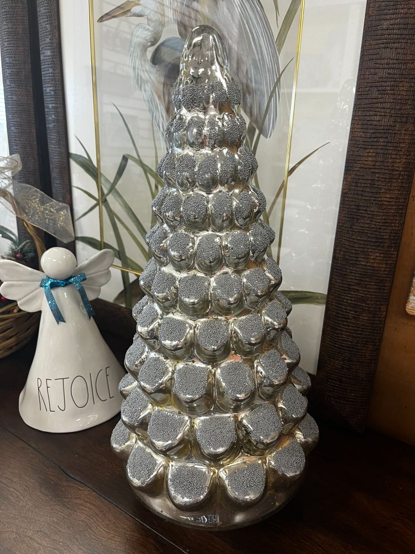 Mercury Glass Tree Cloche
