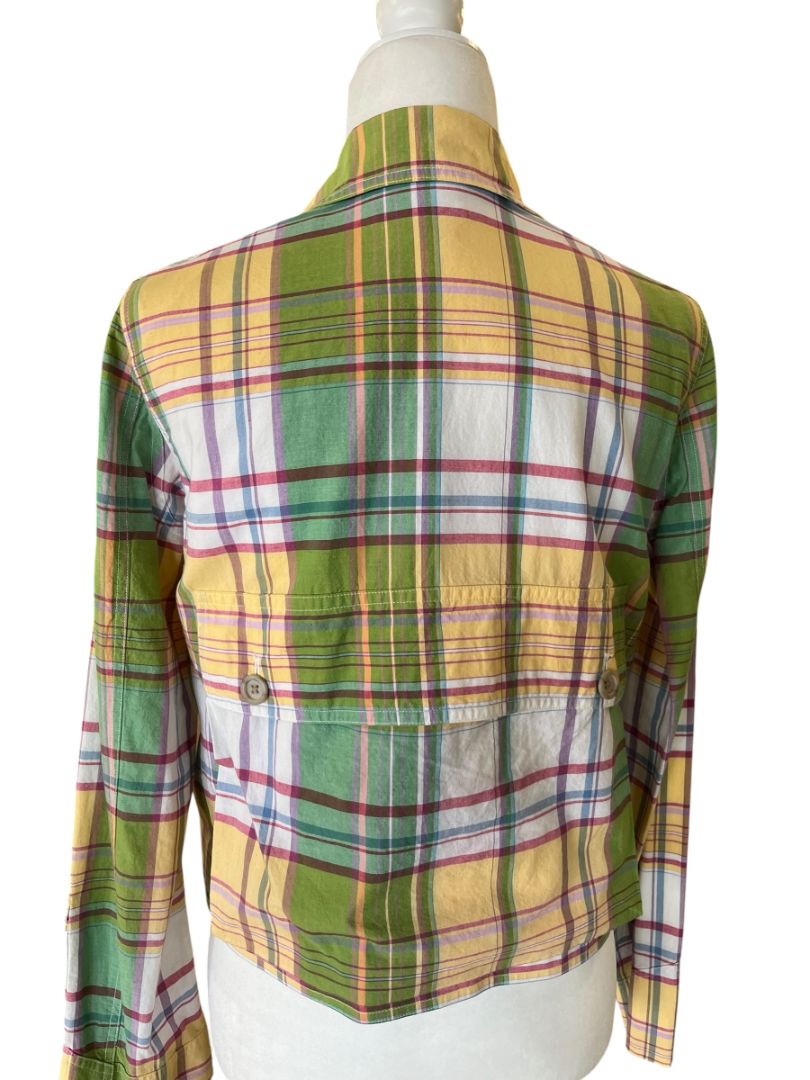 Vintage Ralph Lauren Cropped Jacket Madras Plaid