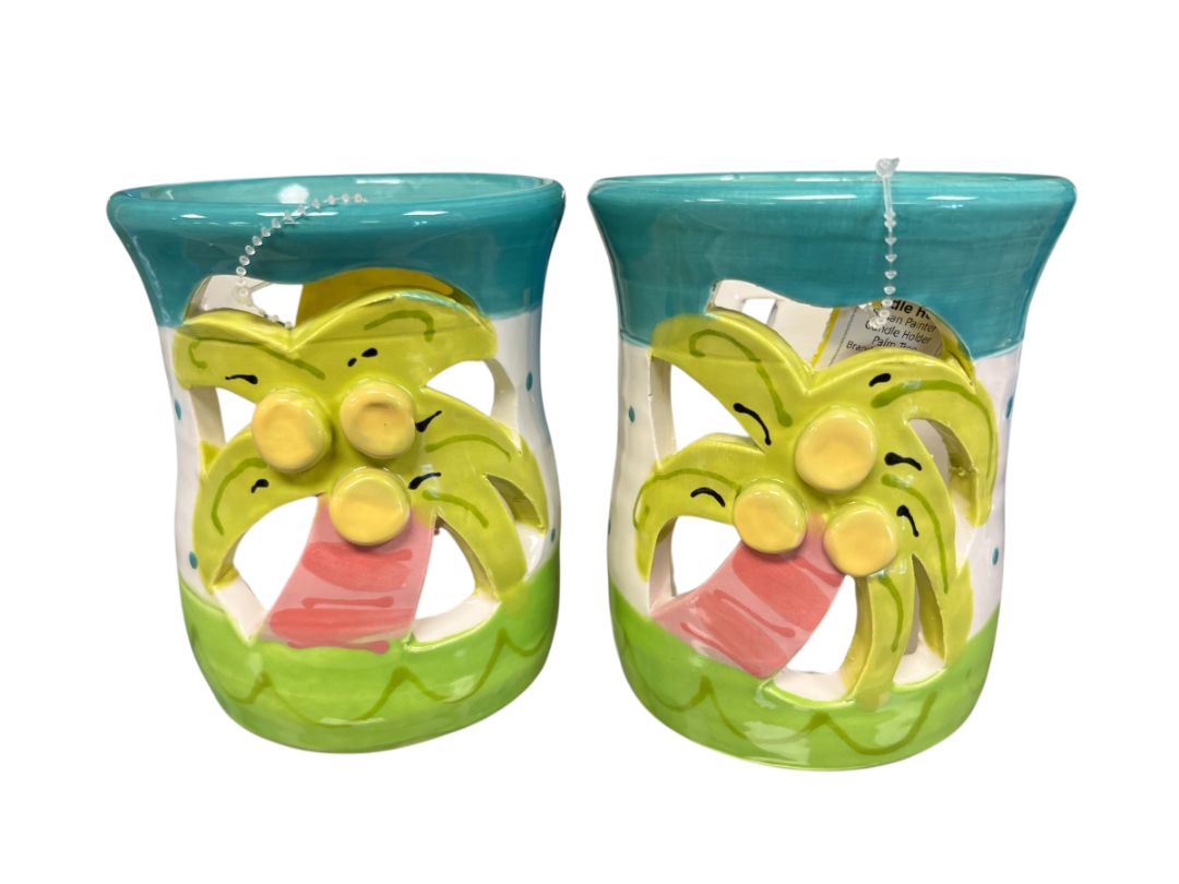 Palm Tree Candle Holder by Susan Painter
