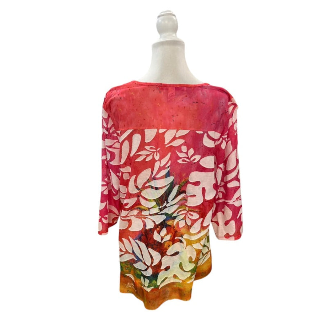 Leoma Lovegrove Pink Floral Top Size XL