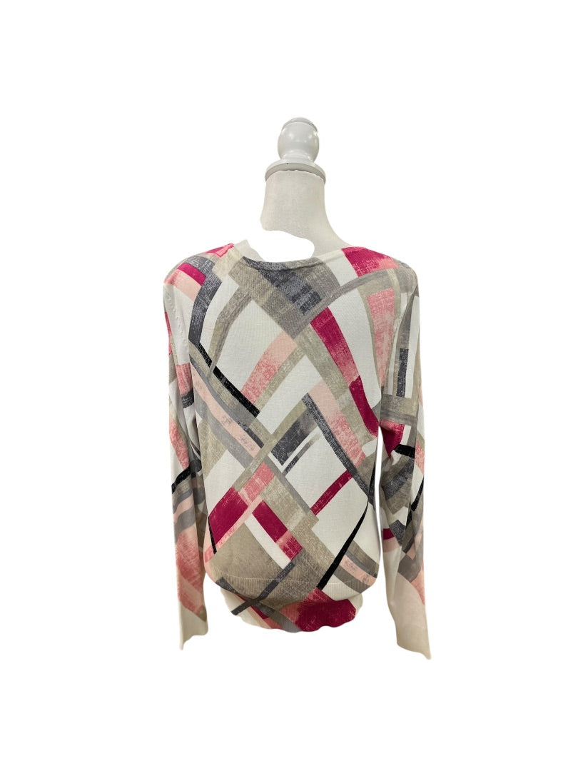 WHBM Cardigans Large Pink & White
