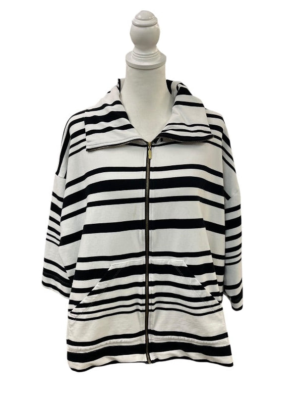 Black and White Stripe Jacket by Ruby Road
