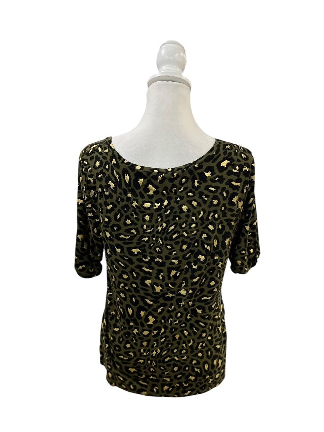 Green Animal Print Tee by Chico's