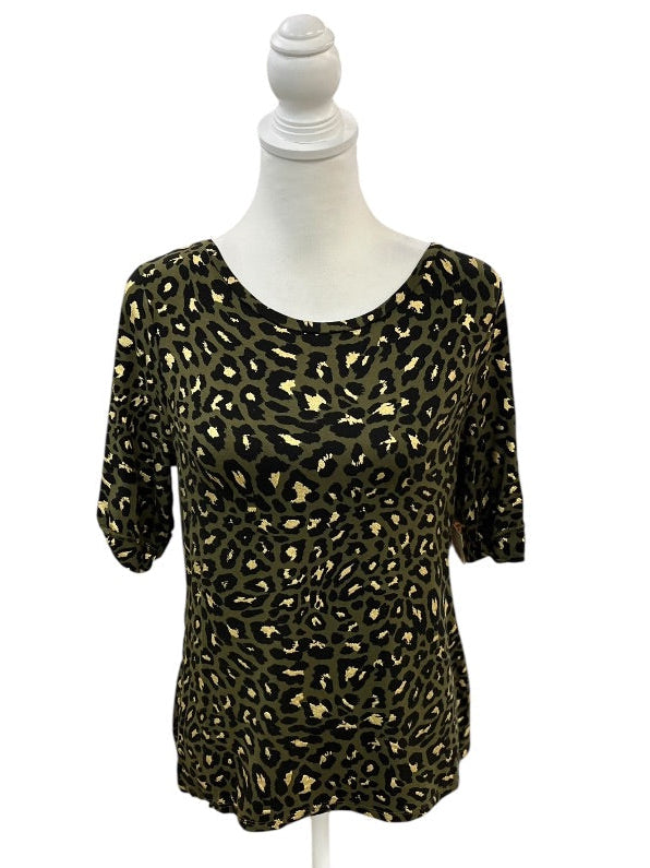 Green Animal Print Tee by Chico's