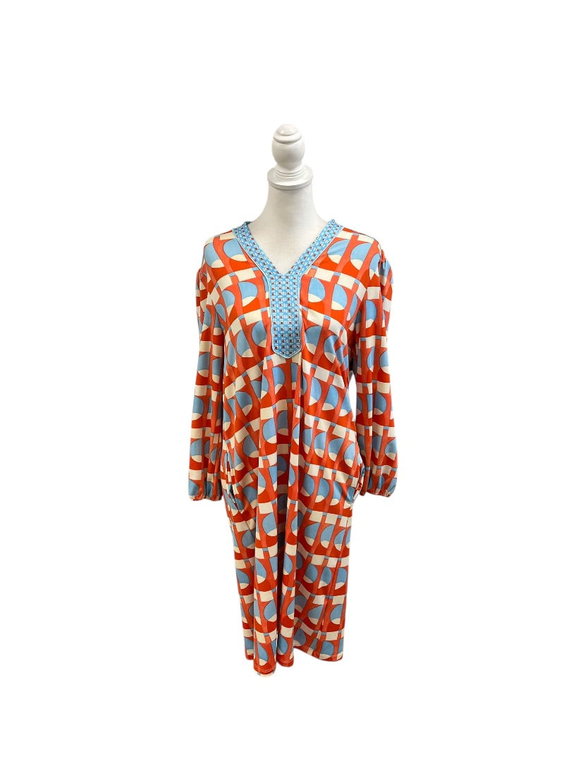 NWT J. McLaughlin Dresses Medium Blue & Orange