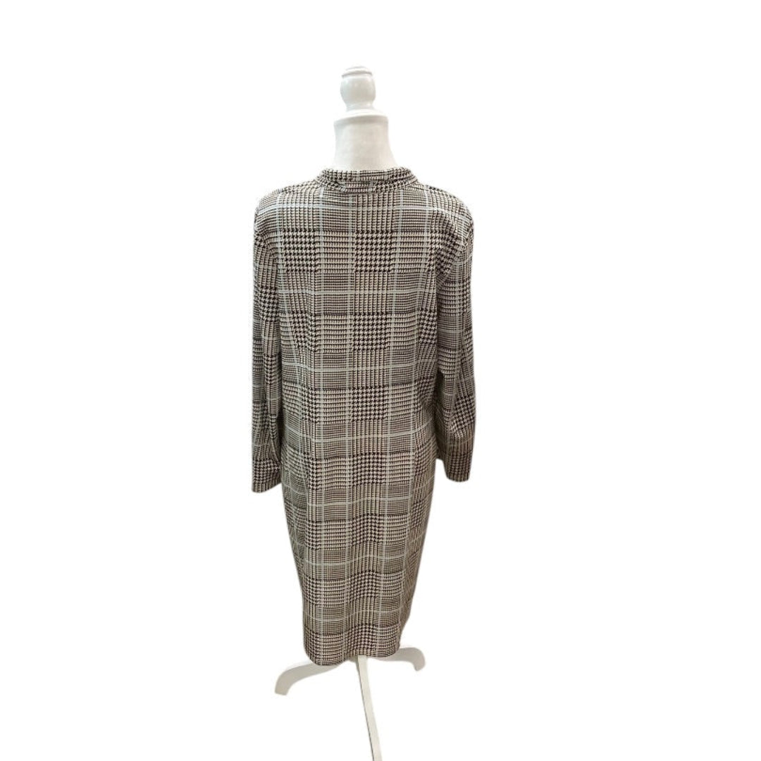 Jude Connally Anna Glen Chocolate Plaid Dresses Size XL