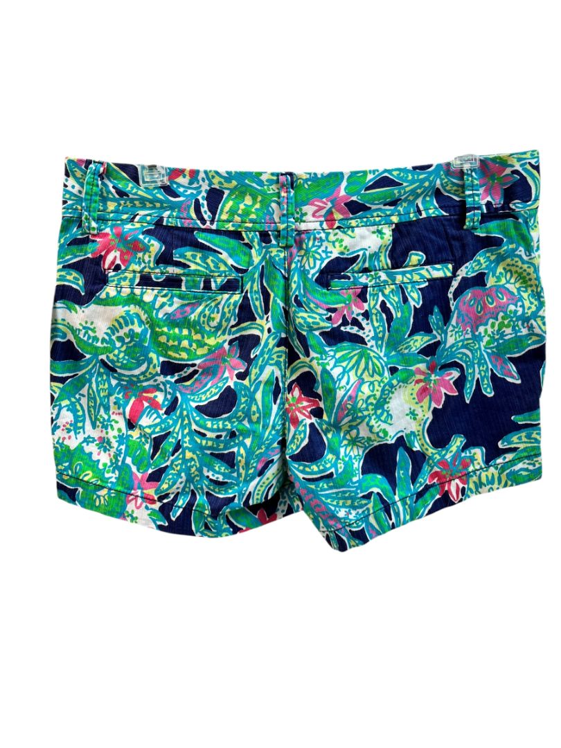 Blue & Green Tropical Lilly Pulitzer Callahan Shorts Size 10