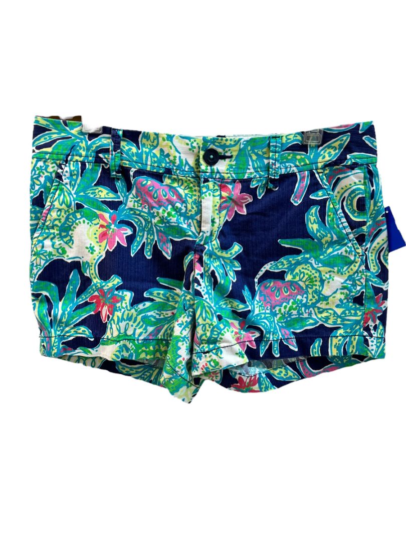 Blue & Green Tropical Lilly Pulitzer Callahan Shorts Size 10