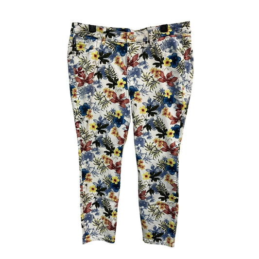 Tommy Bahama Eros Botanical Ankle Crop Jeans Size 16