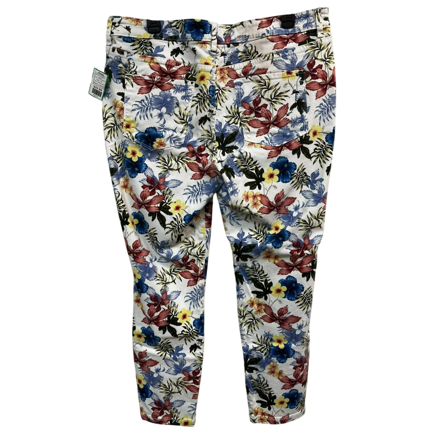 Tommy Bahama Eros Botanical Ankle Crop Jeans Size 16