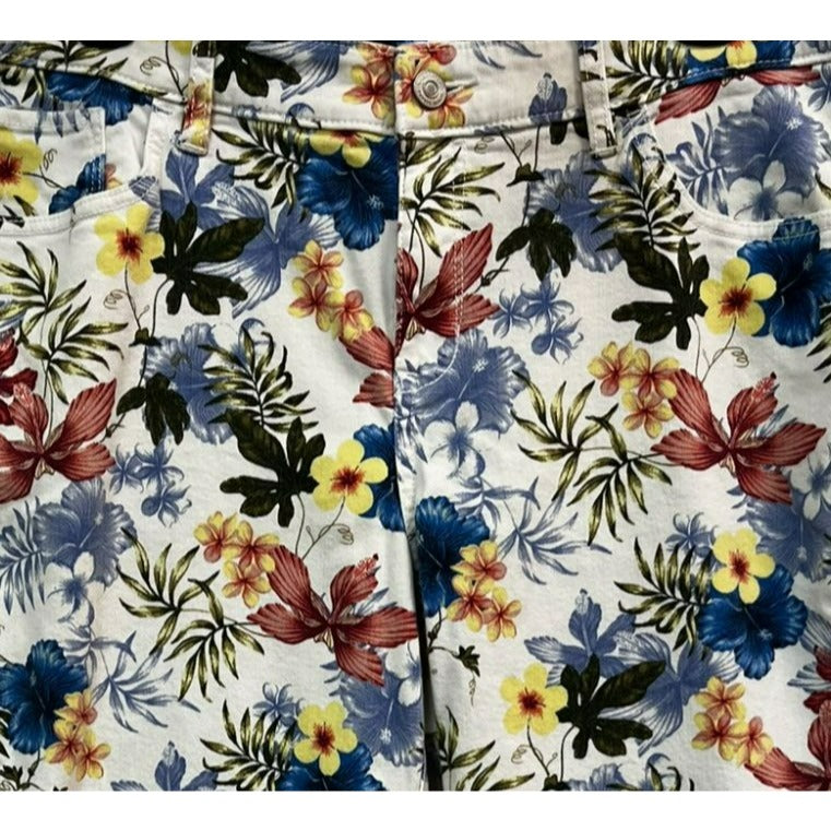 Tommy Bahama Eros Botanical Ankle Crop Jeans Size 16