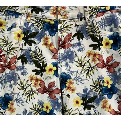 Tommy Bahama Eros Botanical Ankle Crop Jeans Size 16