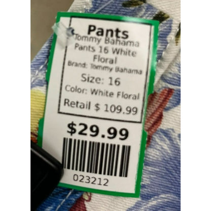 Tommy Bahama Eros Botanical Ankle Crop Jeans Size 16