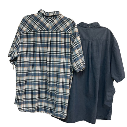 Lot of 2 Bob Timberlake Men's Short Sleeve Button Down Shirts Size 2XL