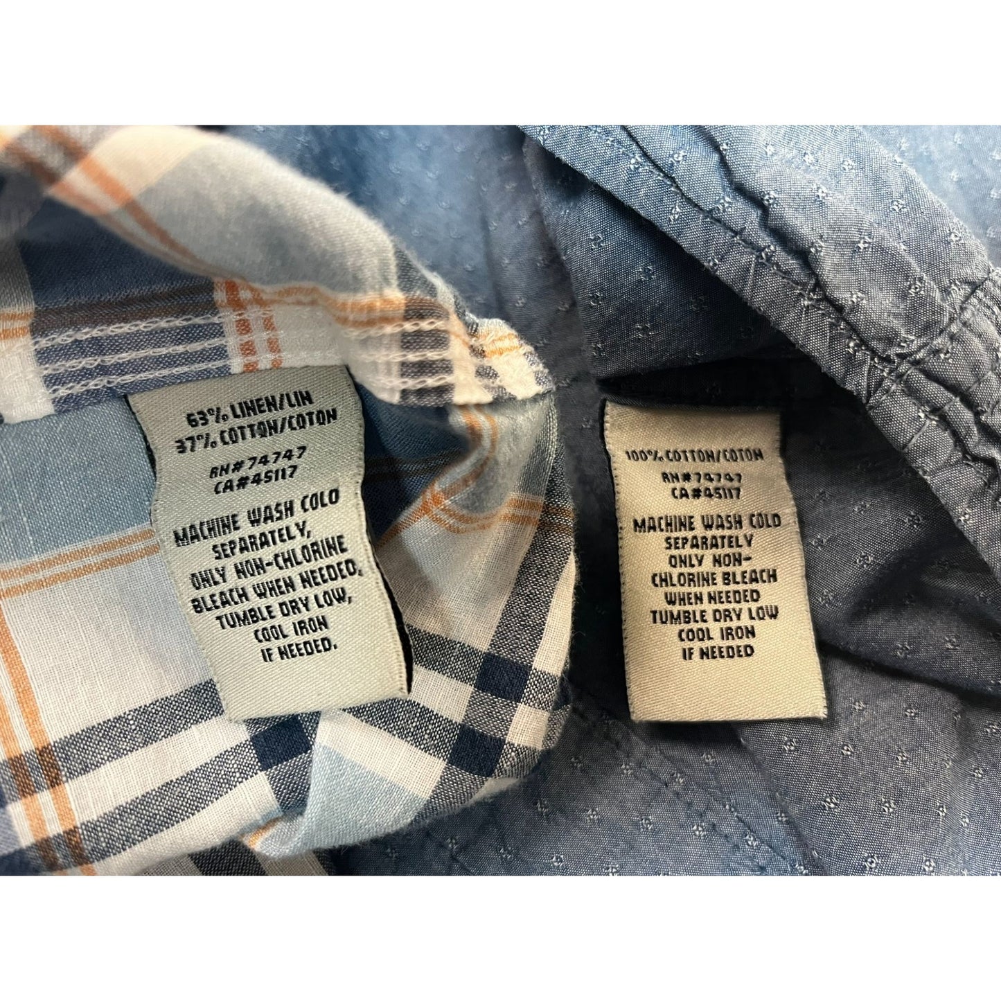 Lot of 2 Bob Timberlake Men's Short Sleeve Button Down Shirts Size 2XL