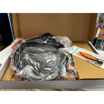 Martha Stewart 12-Inch Red Enameled Cast Iron Pan With Lid