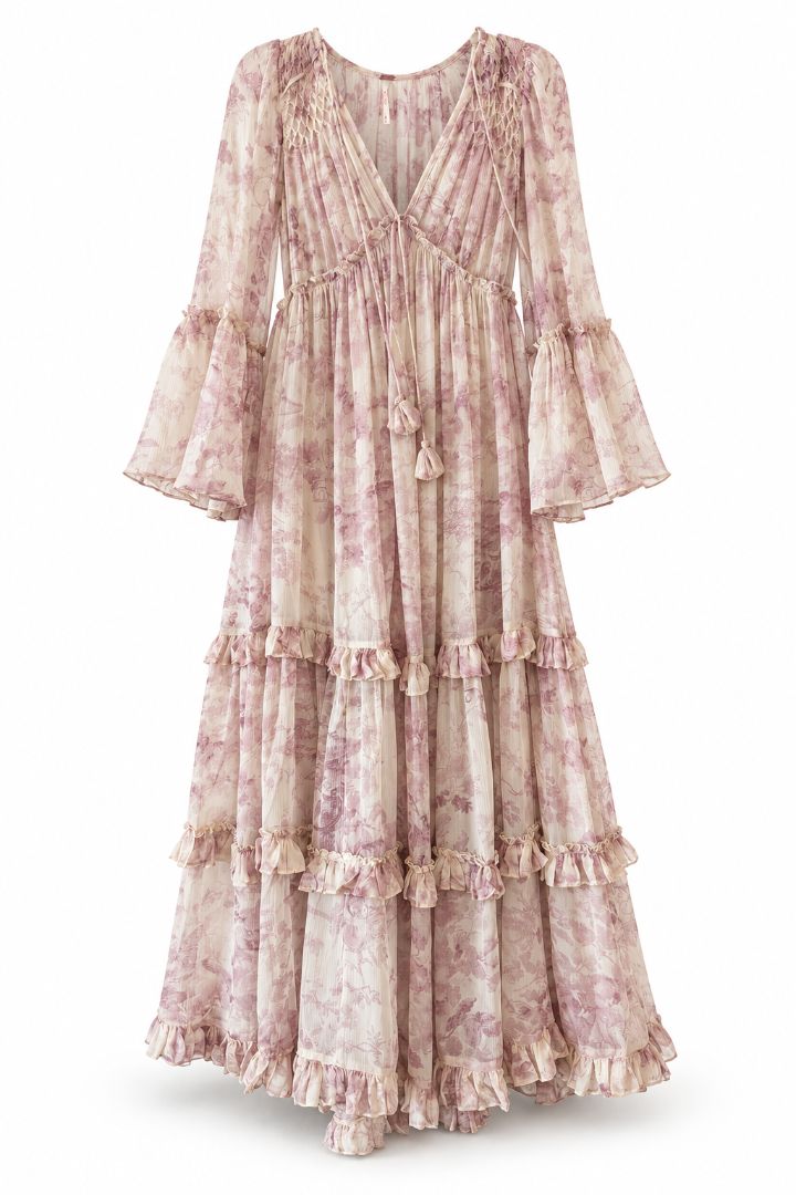 Free People Purple Floral Dress – Size XS