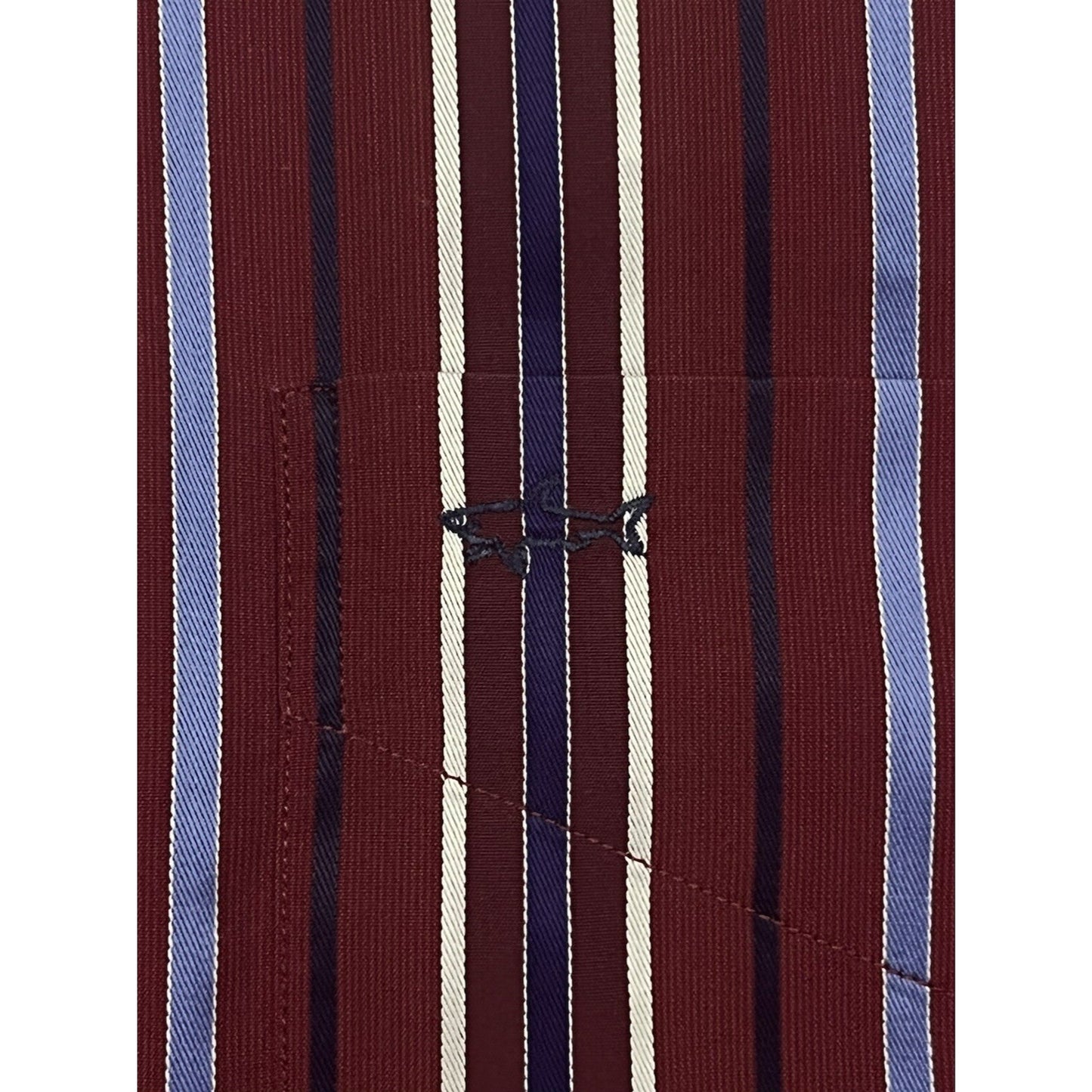 Paul & Shark Yachting Italy Cotton Striped Button Up Long Sleeve Dress Shirt XXL