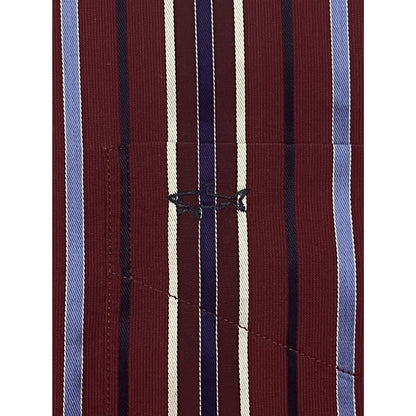 Paul & Shark Yachting Italy Cotton Striped Button Up Long Sleeve Dress Shirt XXL