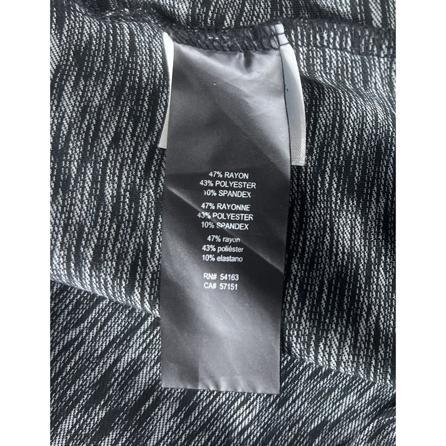 Karl Lagerfeld Black Gray Space Dye Logo Men’s Zip Front Polo Casual Shirt XL