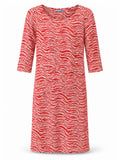 J McLaughlin Red & White Printed Dress – Size Small