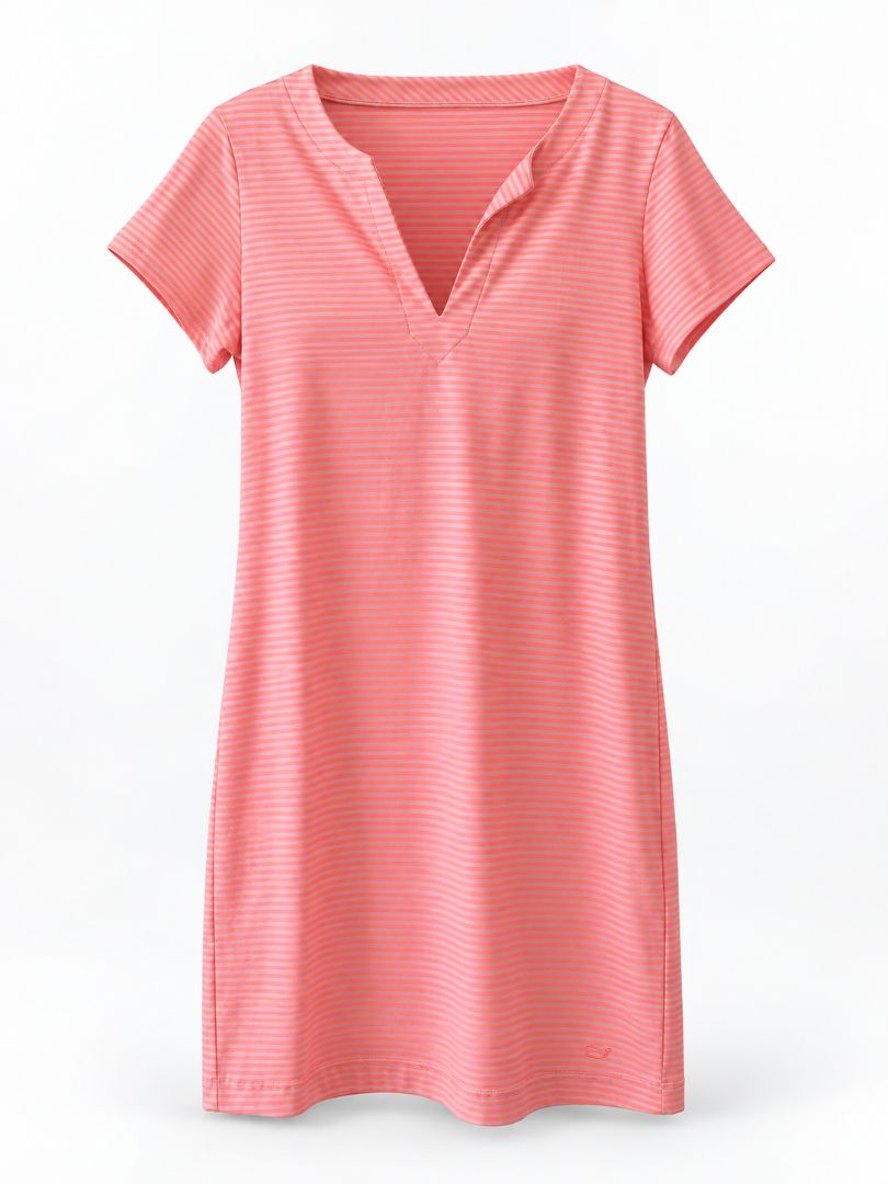 Vineyard Vines Pink & White Striped Dress – Size XS