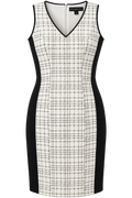 White House Black Market Black & White Tweed Dress – Size 6