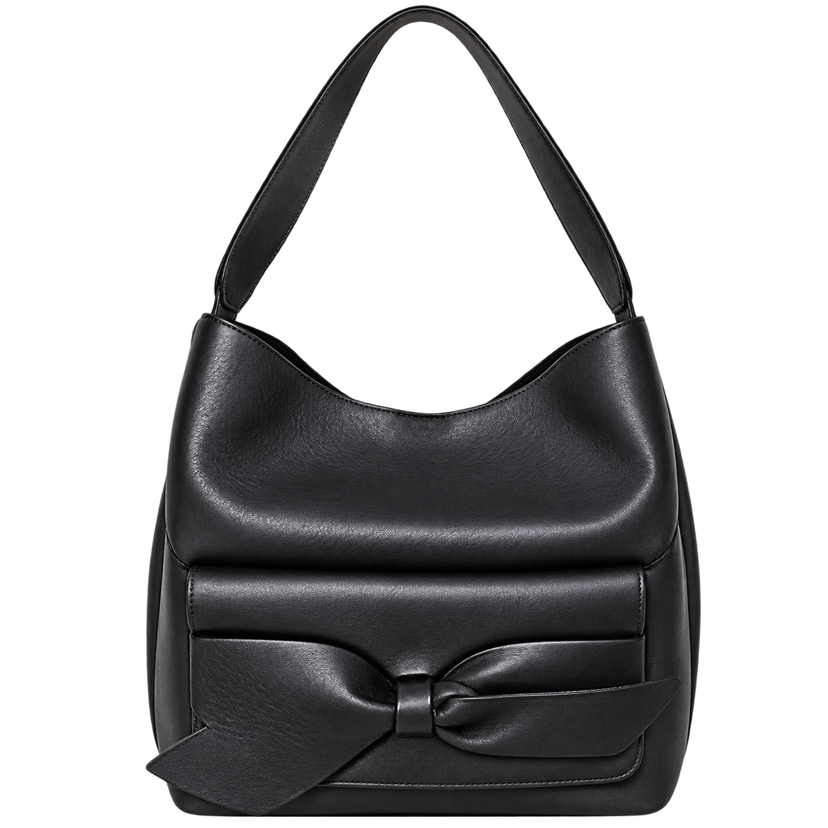 Anthropologie Black Hobo Bucket Shoulder Bag