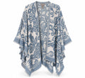 Chico’s Blue Floral Open-Front Wrap – One Size