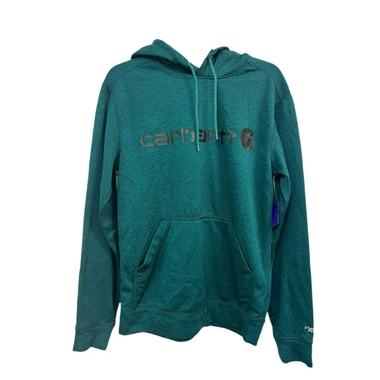 Carhartt Force Extremes Men's Green Relaxed Fit Hooded Sweatshirt Size Small