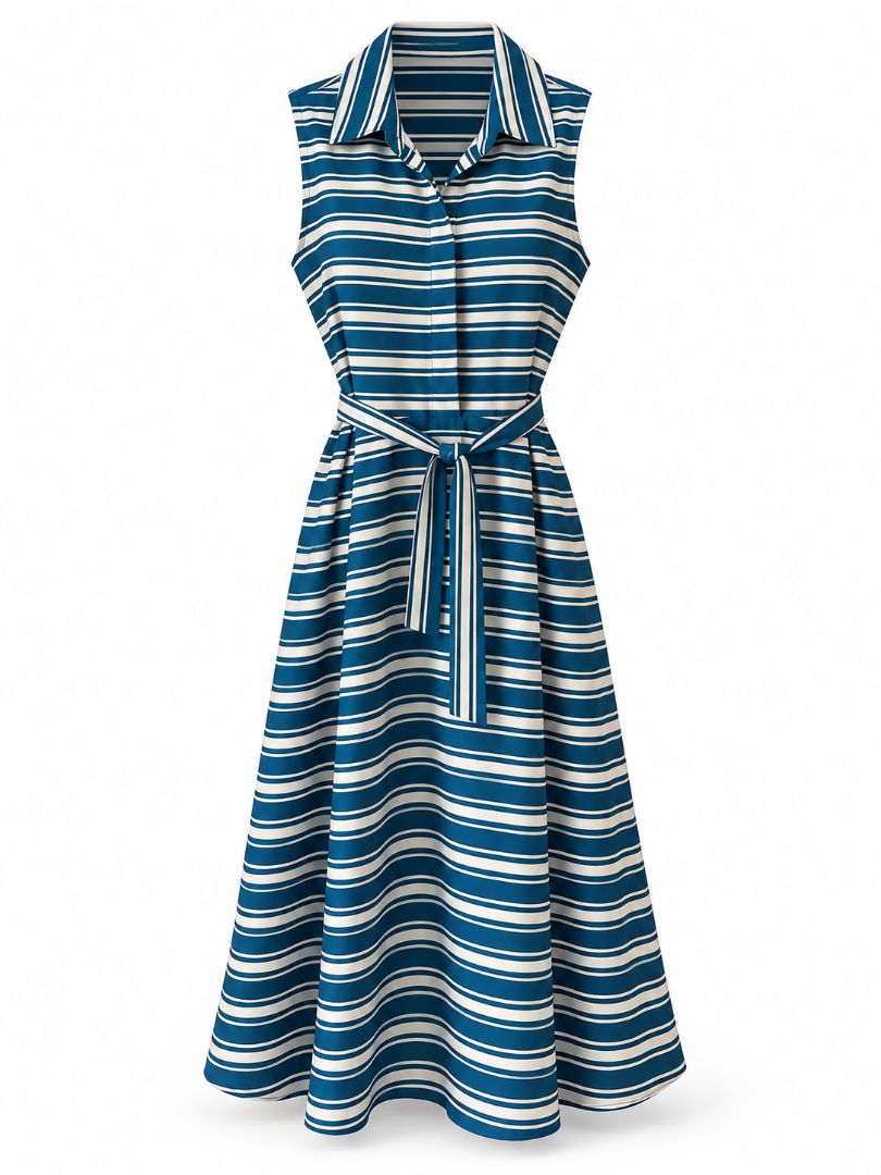 Banana Republic Blue & White Striped Dress – Size 4