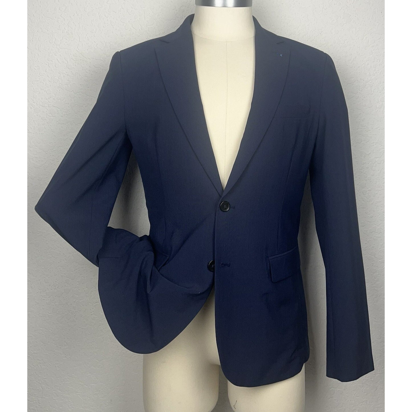 Scotch & Soda Unconstructed Casual Navy Blue Blazer Sport Coat 40L Large L