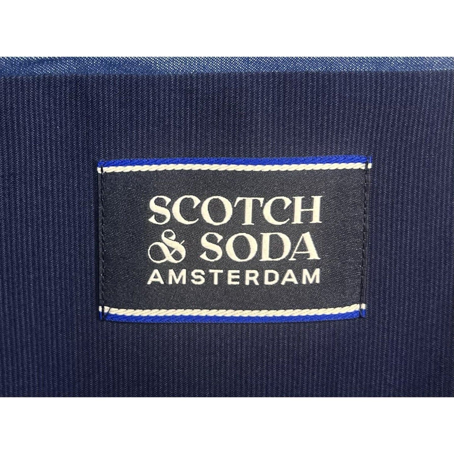 Scotch & Soda Unconstructed Casual Navy Blue Blazer Sport Coat 40L Large L