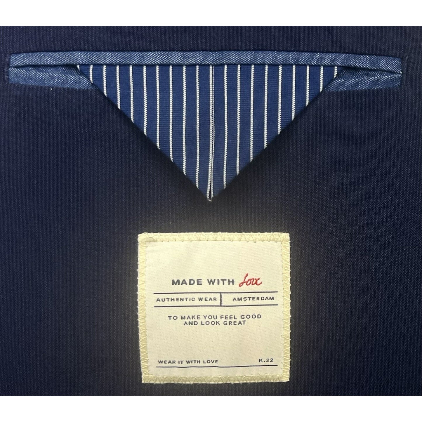 Scotch & Soda Unconstructed Casual Navy Blue Blazer Sport Coat 40L Large L