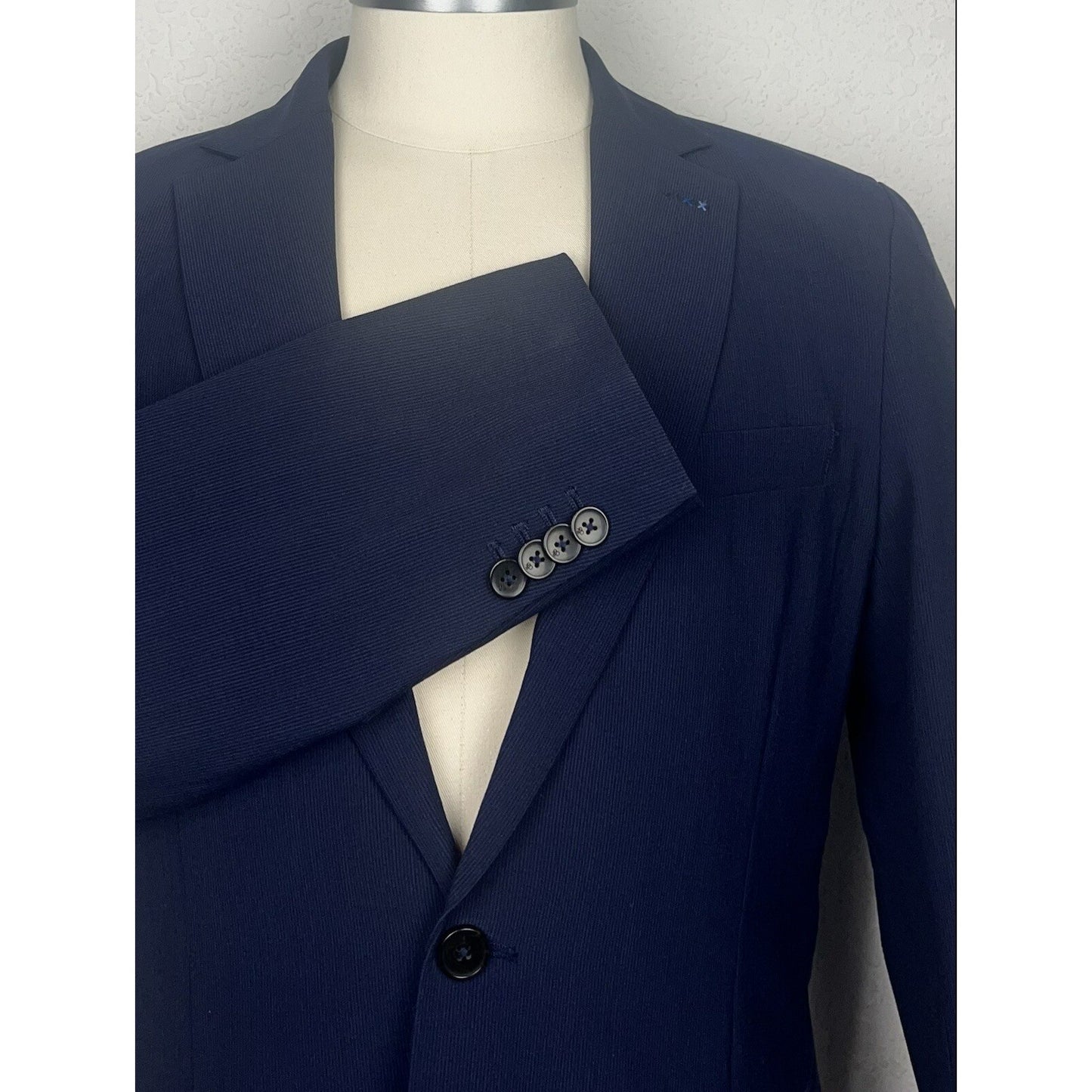 Scotch & Soda Unconstructed Casual Navy Blue Blazer Sport Coat 40L Large L