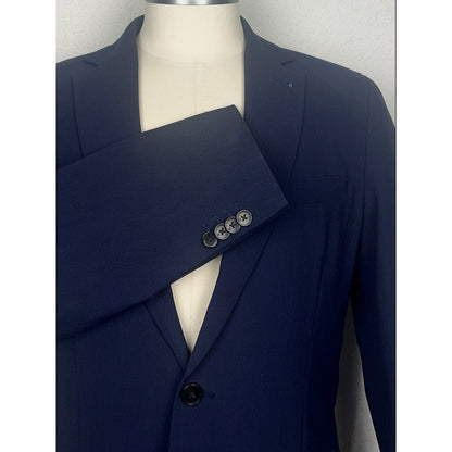 Scotch & Soda Unconstructed Casual Navy Blue Blazer Sport Coat 40L Large L