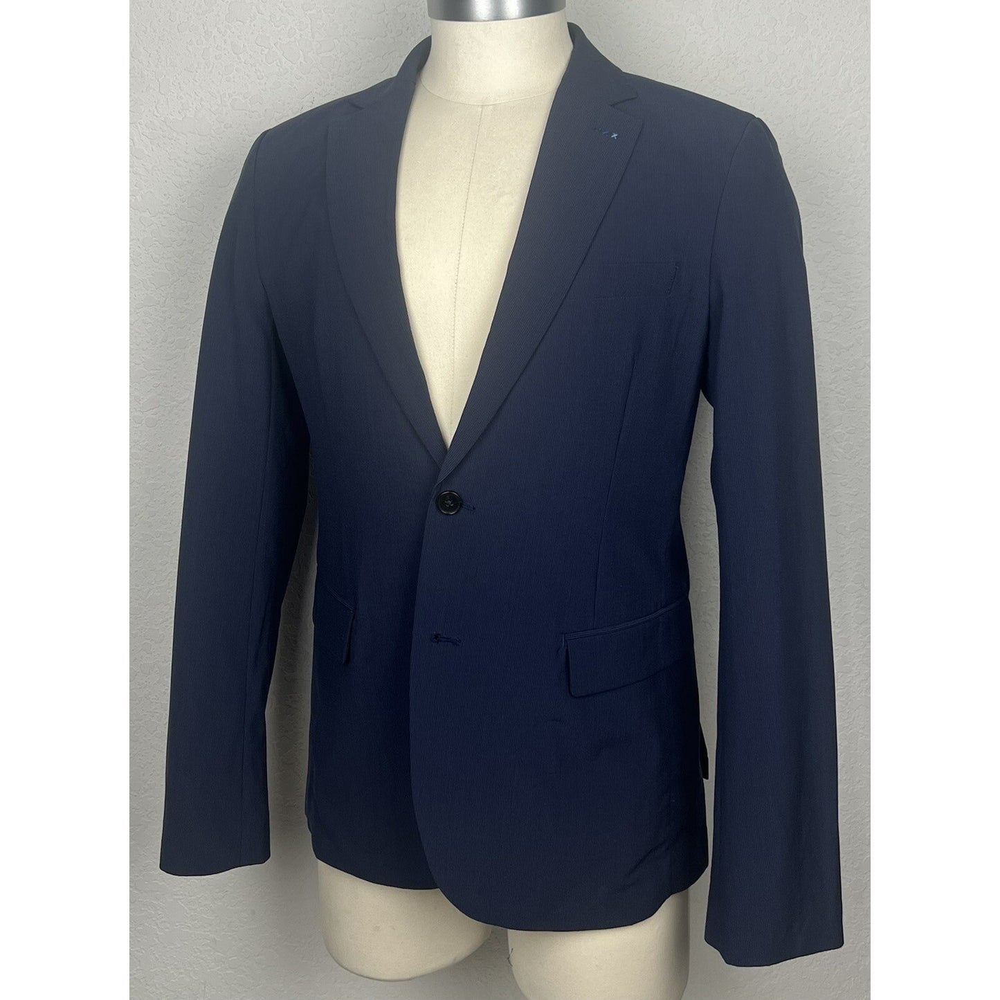Scotch & Soda Unconstructed Casual Navy Blue Blazer Sport Coat 40L Large L