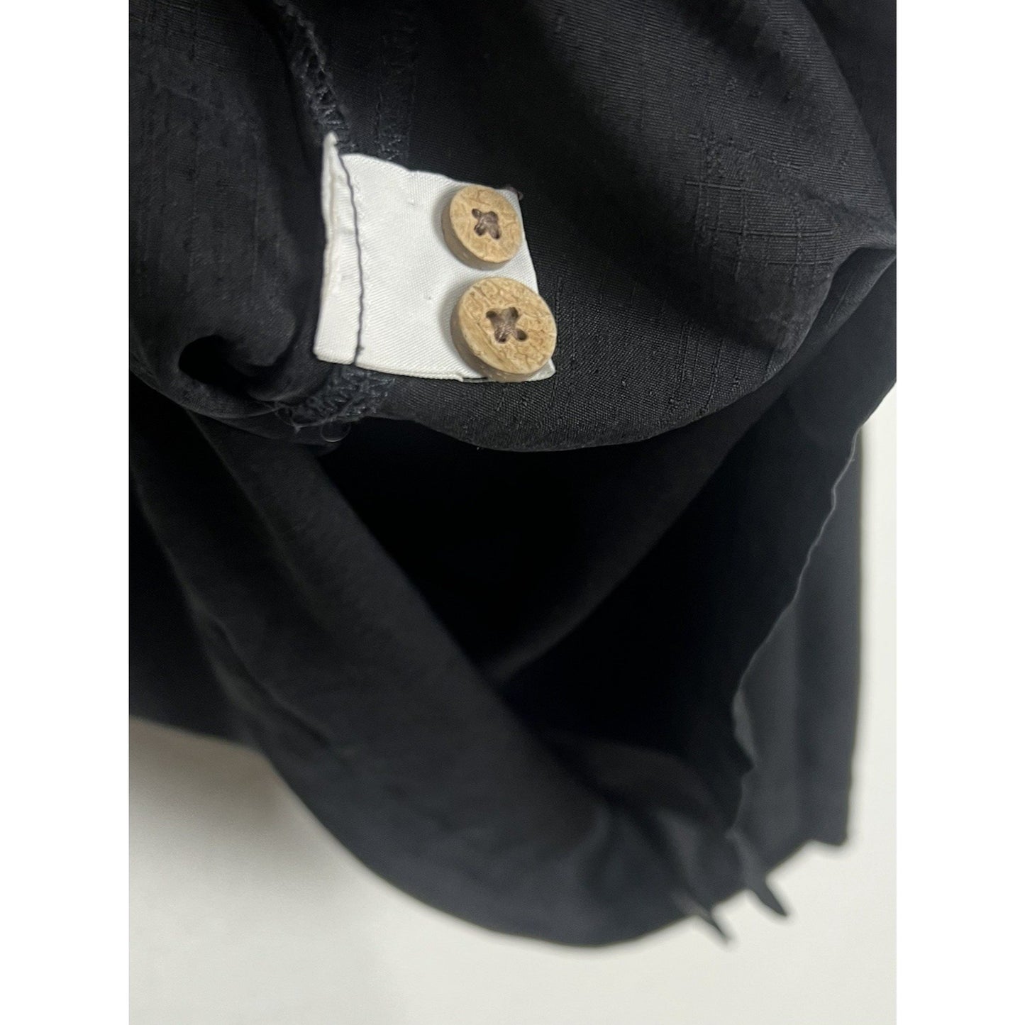 Tommy Bahama Net Worth One Olive Embroidered Black Silk Short Sleeve Shirt XL