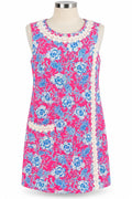 Lilly Pulitzer Ginger Shift Romper – Roxie Pink Wave & Sea Size 12