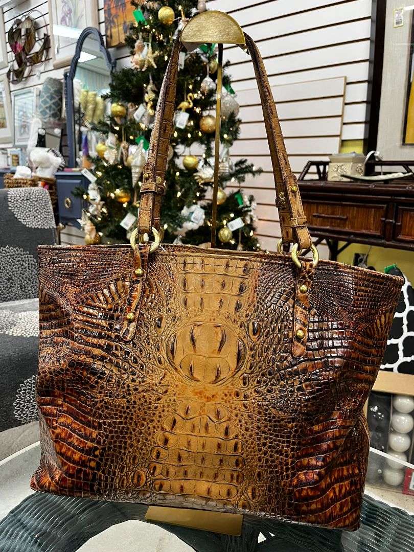 Brahmin XL Toasted Almond Shoulder Bag