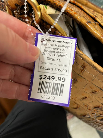 Brahmin XL Toasted Almond Shoulder Bag