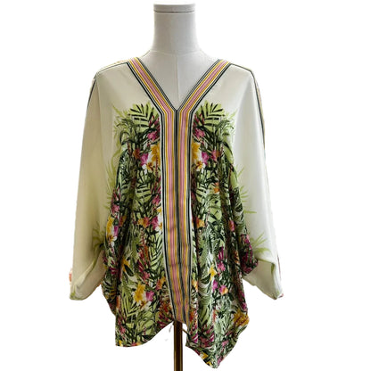 Rose+Olive Tops Large Cream Floral