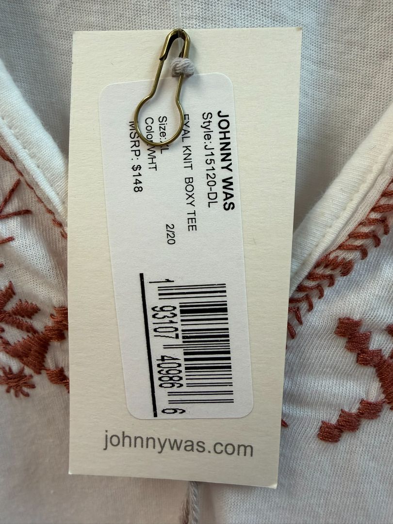 NWT Johnny Was Eyal Knit Boxy Tee
